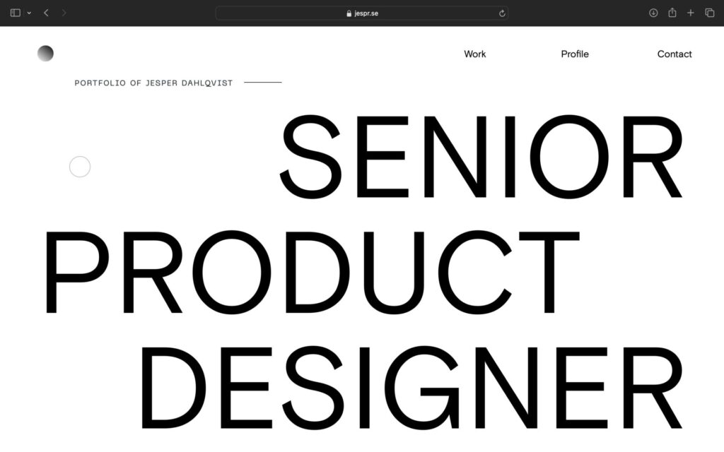 JESPER DAHLQVIST, Senior Product Designer Portfolios